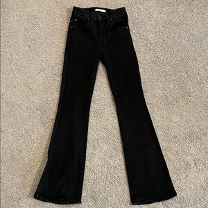 Levi's Black High-Rise Flare Jeans